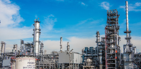 Industrial zone,The equipment of oil refining,Close-up of industrial pipelines of an oil-refinery...