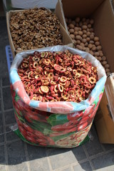 Dried Hawthorne Fruit for Tea in Xining City Qinghai Province China Asia