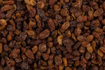 Sweet raisins background