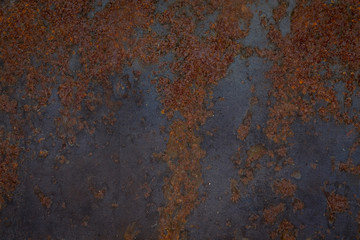 old rusty metal plate texture