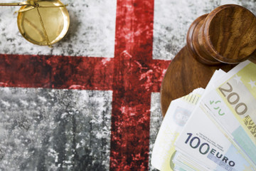 Bribe in a Court Concept