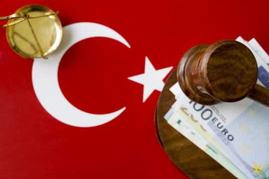 Bribe in a Court Concept