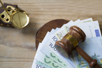 Bribe in a Court Concept