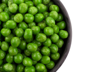 Bowl of green wet pea