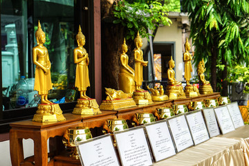 many style buddha statue of days of week