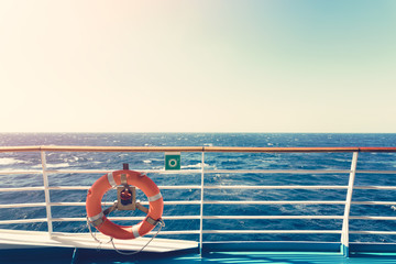 Cruise ship upper deck