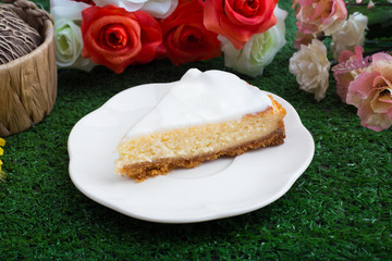 Homemade new york cheesecake