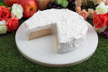 Delicious creamy cake