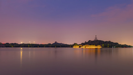 Sunset at Bei Hai Gong Yuan