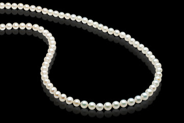 White pearls necklace