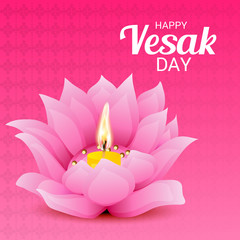 Happy Vesak Day Banner