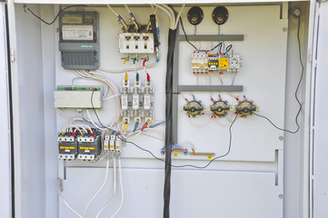 Electrical panel with devices