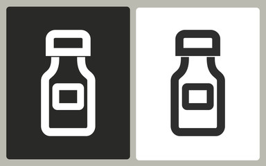 Medicine bottle - vector icon.