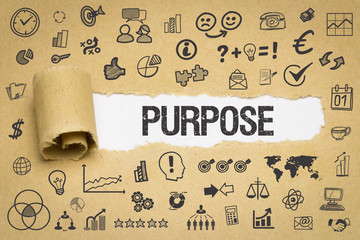 Purpose / Papier mit Symbole