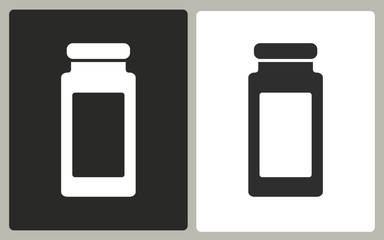 Medicine bottle - vector icon.