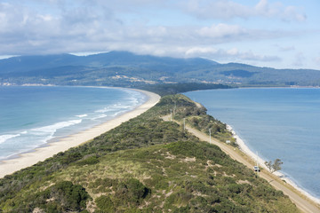 Tasmania, Bruny island and Isthmus bay.