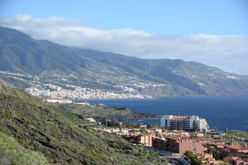 Fototapeta na wymiar Blick auf Los Cancajos, La Palma