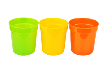 Color plastic mug