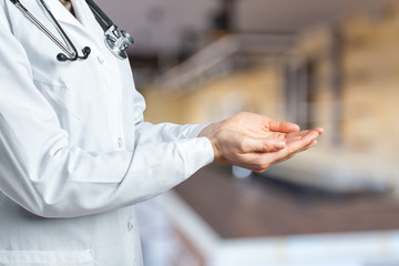 Obraz premium Hands of medical doctor