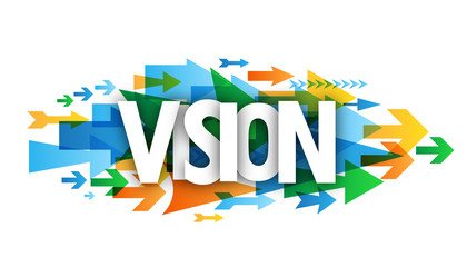 VISION icon with arrows background