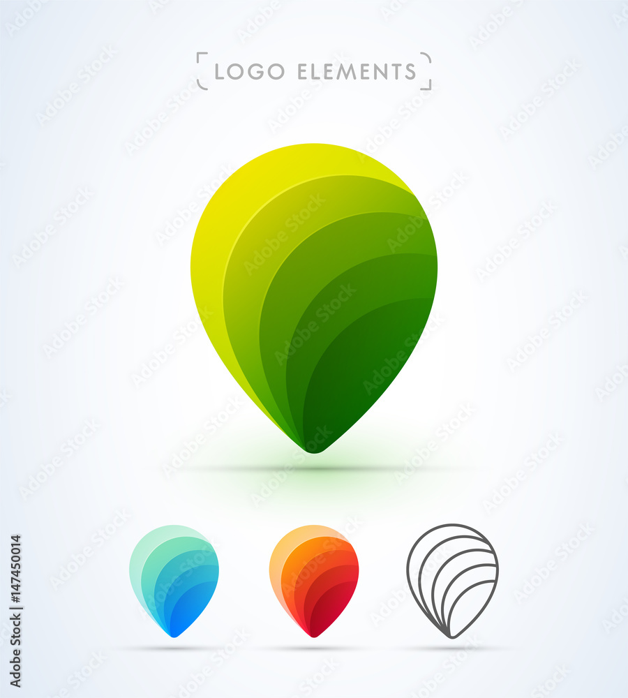 Wall mural Vector pointer logo