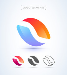 Abstract round logo