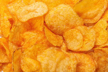 Potato chips background