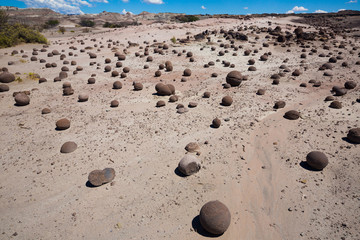 Geological formations in Ischigualasto