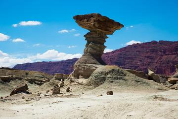 Formations of stones in Ischigualasto Park