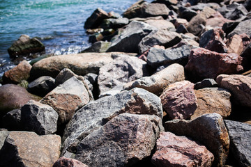 Rocks on the Odessa beach 