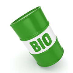3D rendering barrel of biofuels