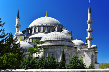 Fototapeta na wymiar Suleymaniye Mosque in Istanbul, Turkey