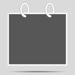 Vector flat image mock photo