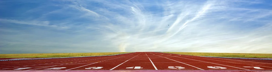 Photo sur Plexiglas Chemin de fer Athlete Track or Running Track and Running track 