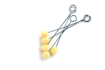 wool dauber applicator,to apply dye stain and finish to leather crafts, isolate