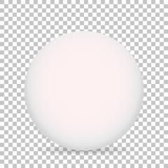 3d ball with shadow on a white background