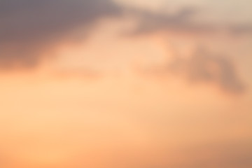 Abstract orange sky blurred beautiful nature background