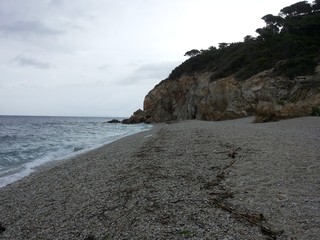 Landscape of elba island 