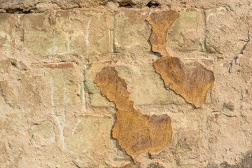 Plaster textured background of old weathered wall