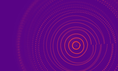 Abstract Purple Geometrical Background . Connection structure. Science background. Futuristic Technology HUD Element . onnecting dots and lines . Big data visualization and Business .