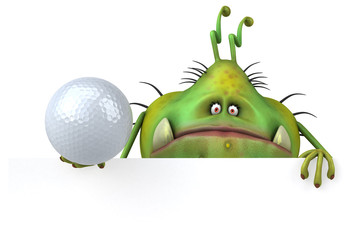 Fun germ - 3D Illustration