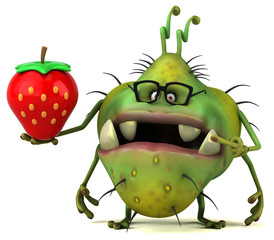 Fun germ - 3D Illustration