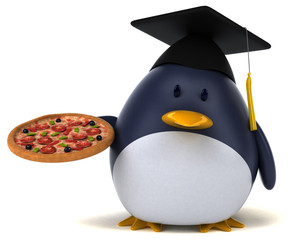 Fun penguin - 3D Illustration