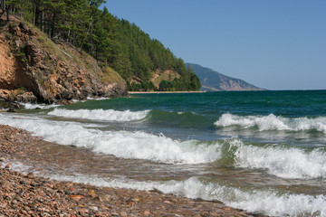 Waves on the Lake Baikal
