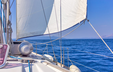 Detail of the sailboat