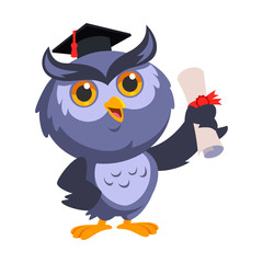 Nice owl, he is celebrating his graduation
