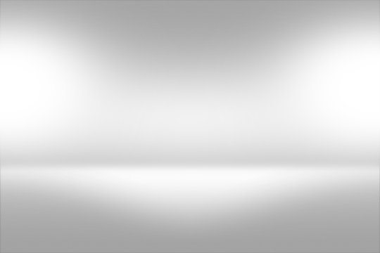 Product Showscase Spotlight Background - Crisp and Clear Infinite Horizon White Floor - Light Scene for Modern Clean Minimalist Design, Widescreen in High Resolution