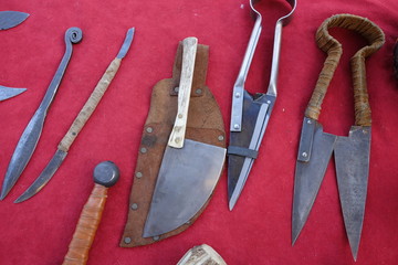 Knives and handmade tools