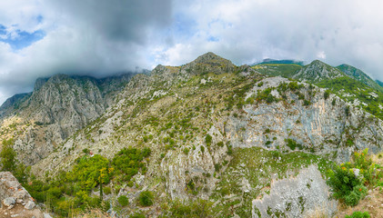High rocky Mountain in Montenegro