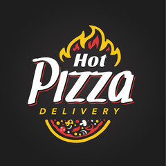 Pizza Vector Emblem